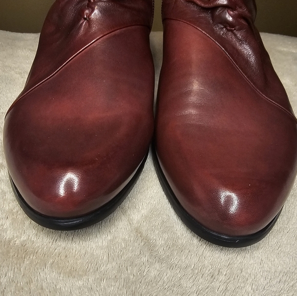 Regarde Le Ciel Red brown leather comfort booties Size 9/9.5 - Picture 8 of 10